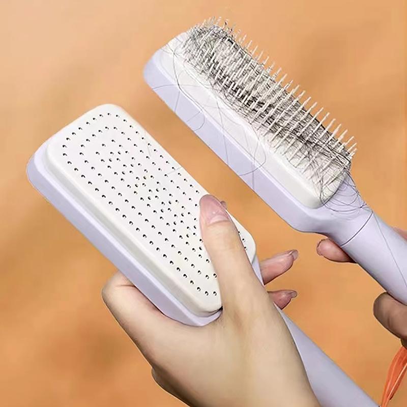 brosse à cheveux autonettoyante